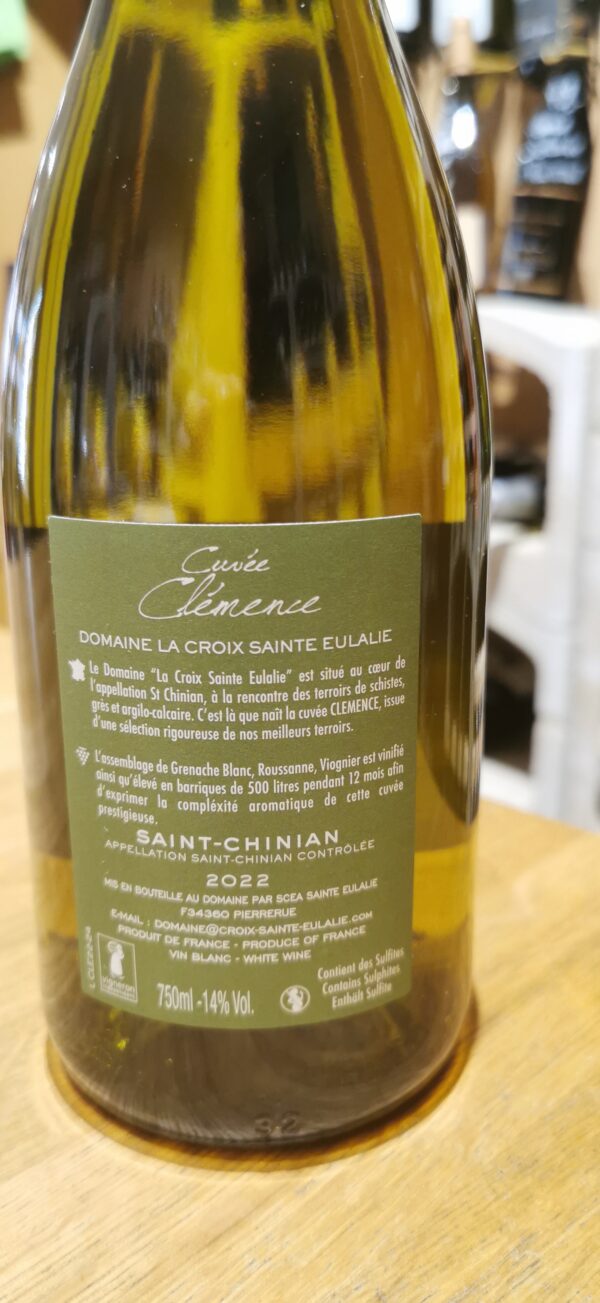 Saint Chinian Cuvée Clémence Domaine La Croix Eulalie – Image 2